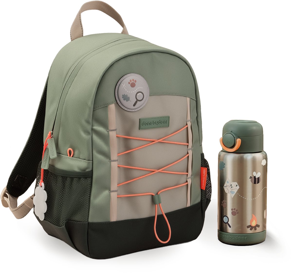 Done by Deer Back to School set Tiny Trails - Groen
