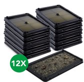 Jardon® Lijmvallen - Insectenvallen - voor Binnen - Lijmval - Rouwvliegjes Bestrijden - Zilvervisjesval - Rouwvliegjes - Fruitvliegjes Vanger - Zilvervisjes Bestrijden - Pinda Aroma - Ongediertebestrijding - 12 Stuks