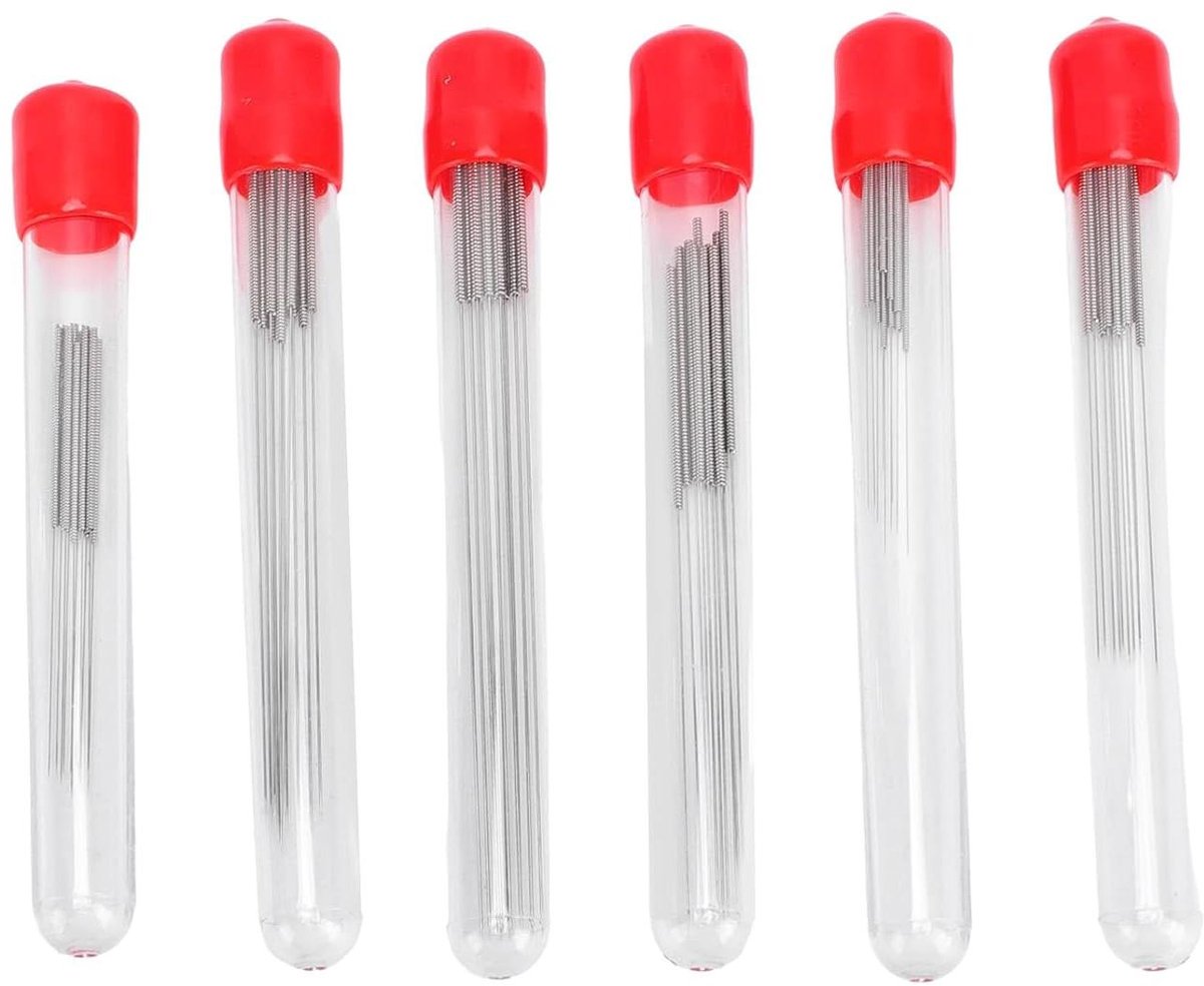 3D-printer Mondstuk Reinigingsset - Printkop Naalden - Printer Onderhoud - Roestvrij Staal - 60 Stuks - Rood