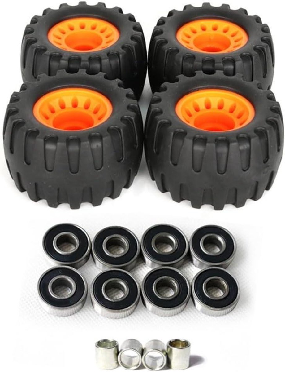 Off-Road Skateboard Wielen All-Terrain Wielen Avontuurlijk Rijden Grove Grip Structuur 76 x 45 mm