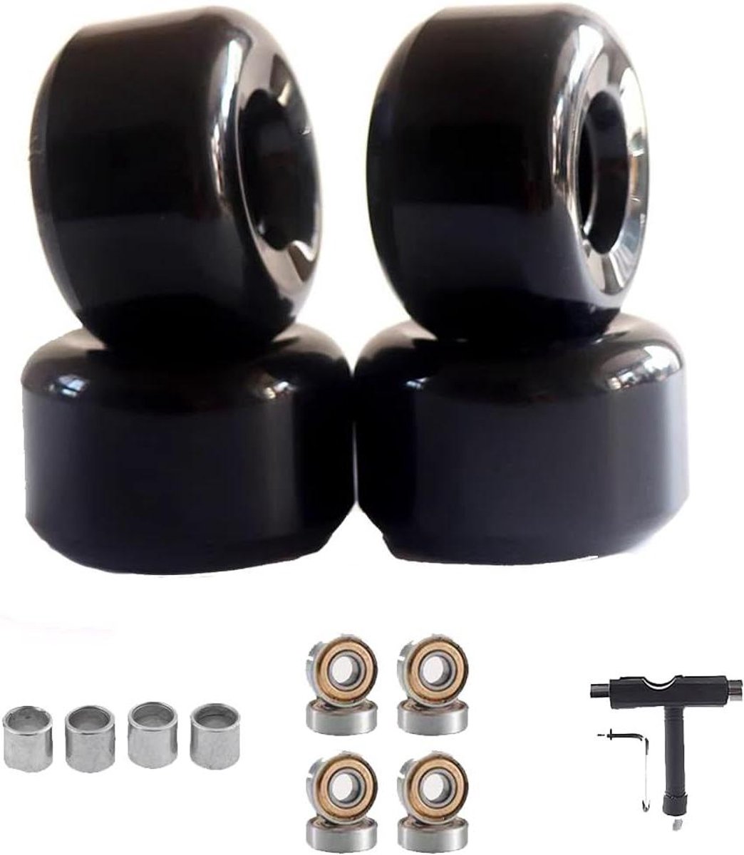 Skateboard Wielen Set Onderdelen Street Tricks Inclusief Lagers 60mm 4-Pack