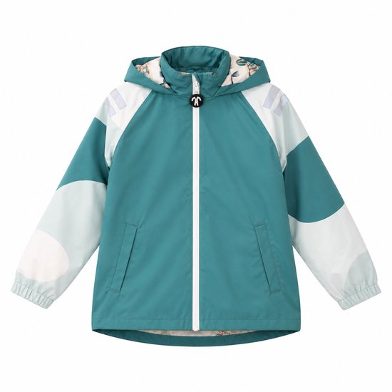 Ducksday - Regenjas Kinderen - Waterdicht - Ademend - Reflecterend - Regenkleding Unisex - Donkergroen - Maat 128
