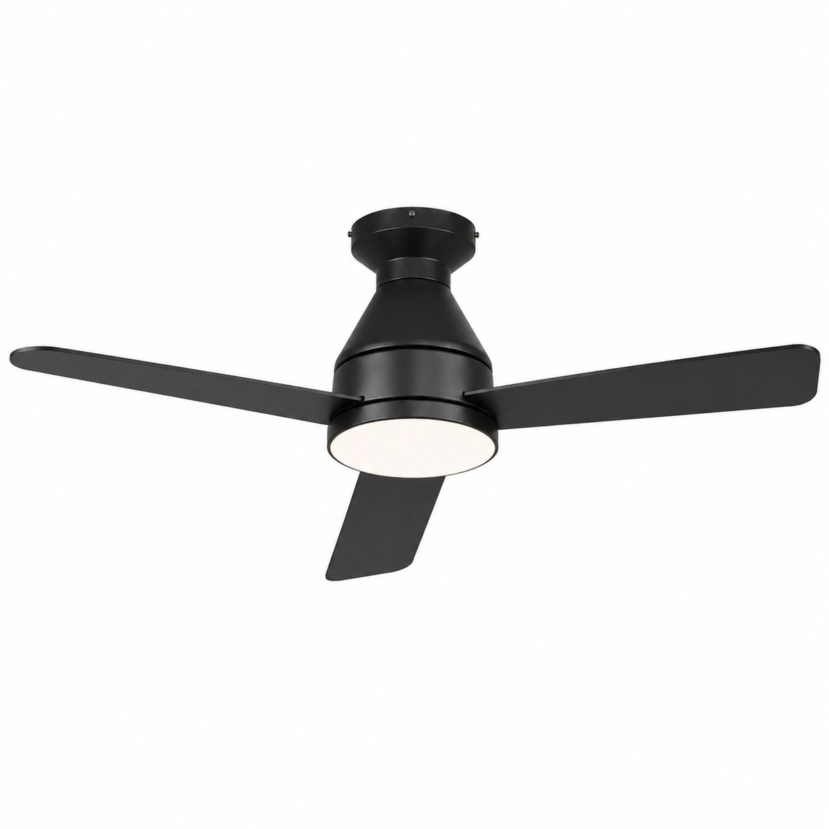 Pelor Plafondventilator met LED Verlichting 42 Inch - Dimbaar - Afstandsbediening - Stille DC Motor - Zwart