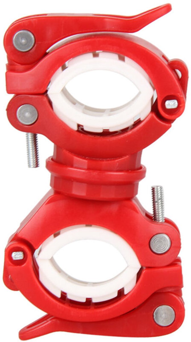 (Rood) Fietslampclip,geschikt voorlichtbeugel, accessoiregeschikt voor mountainbiken