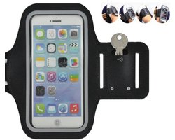 Geschikt voor Samsung Galaxy A12/ A14/ A16/ A24/ A34 Sportband hoes sport armband hoesje Hardloopband Zwart