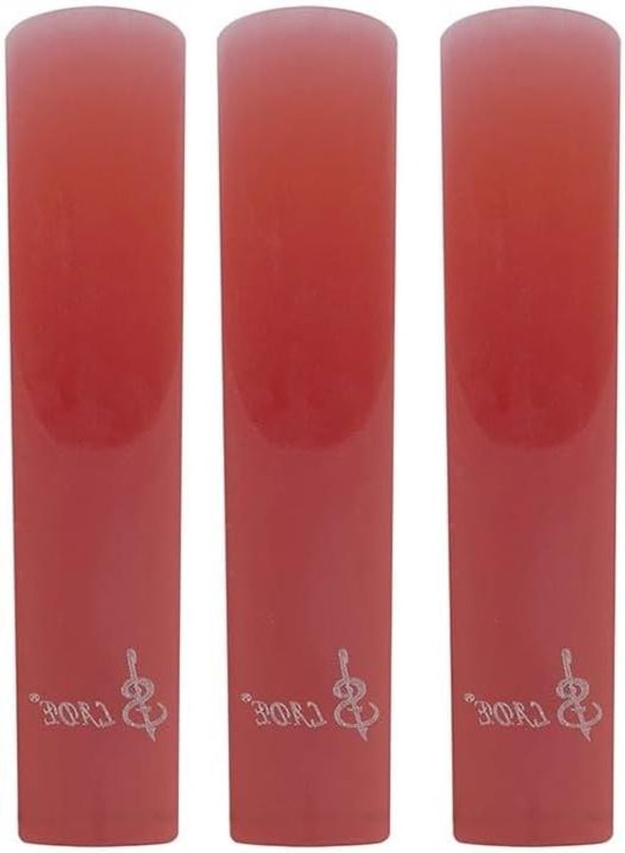 Saxofoon Riet - Klarinet Riet - Muziek Maken - Verbeterde Duurzaamheid - 3 Stuks - Rood