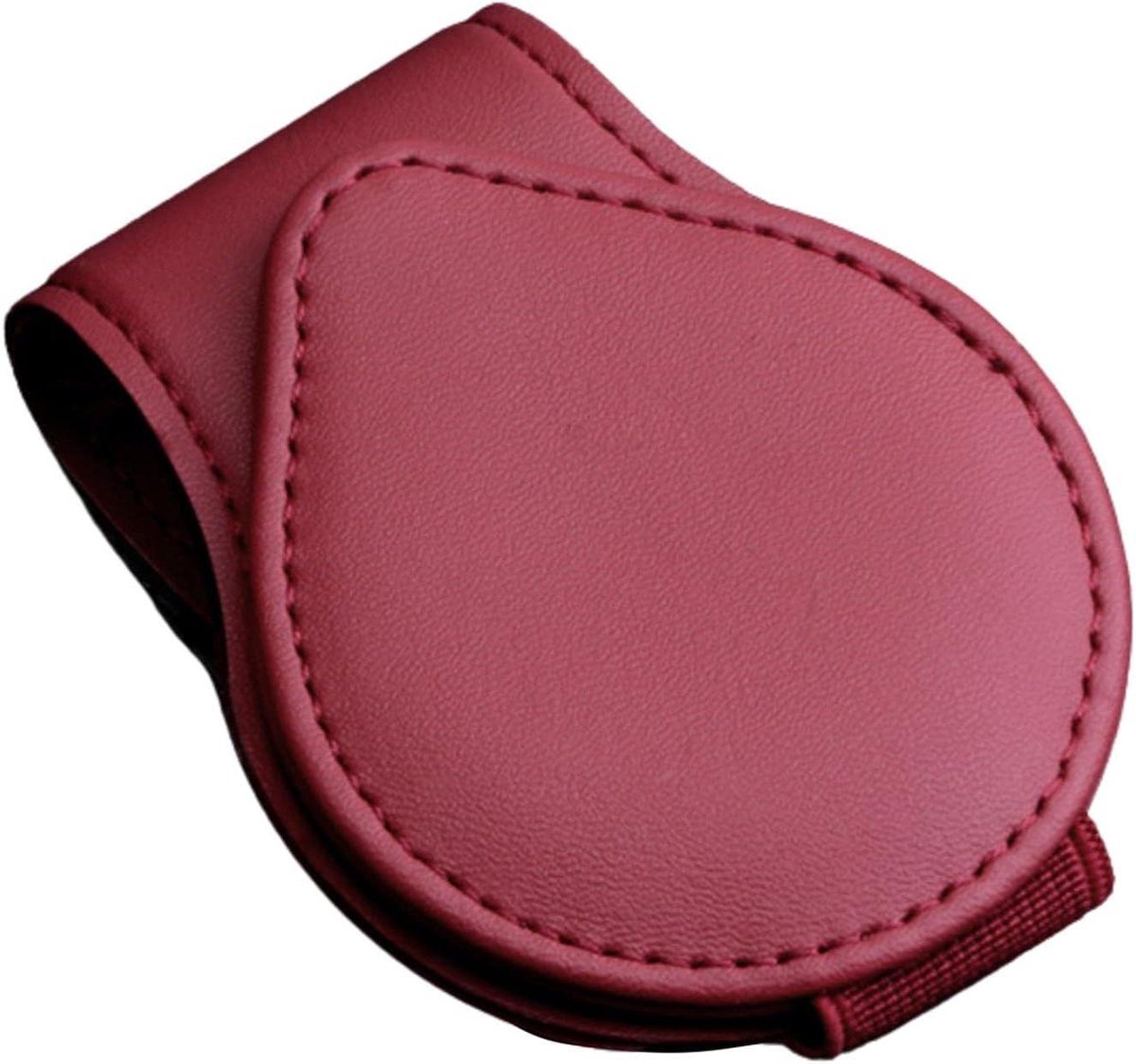 Brillenhouder Auto - Kaartenhouder - Auto Interieur - Zacht Leer - Compact Formaat - Zwart