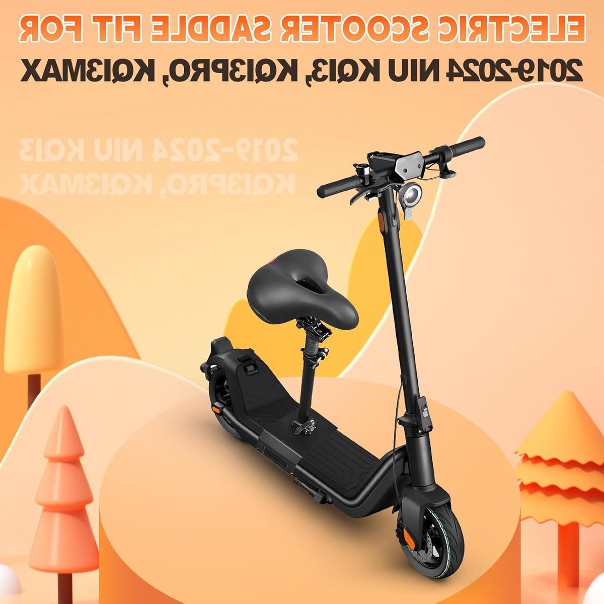 Zadel voor Elektrische Scooter - Verstelbaar en Comfortabel Zitje met Bagagedrager - Geschikt voor Niu KQi3 - 2019-2024 - Segway Accessoire - Schokabsorberend - Duurzaam Design – foto 7