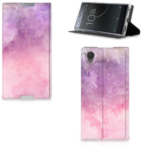 Housse Sony Xperia L1 Standcase Design Pink Violet Peinture