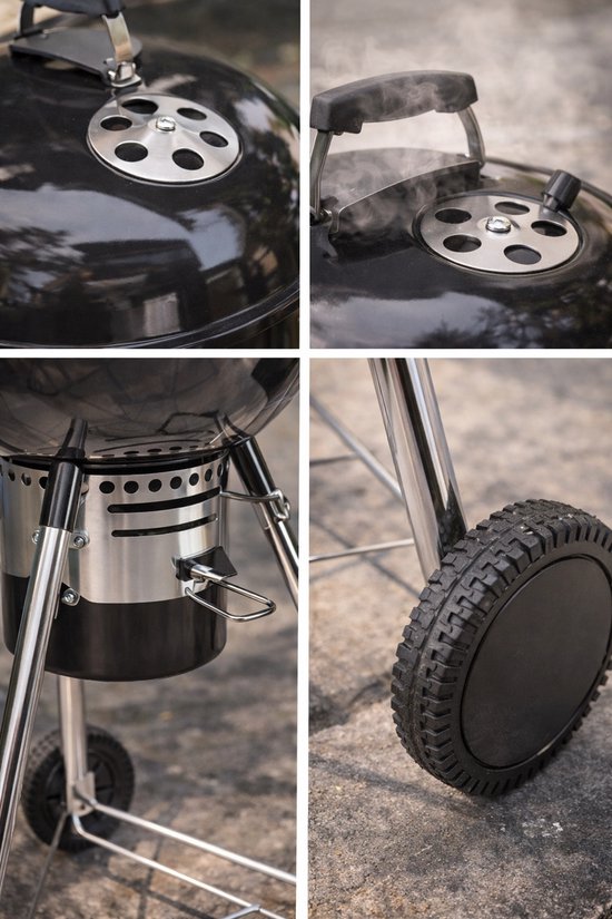 Hip-Wonen.nl - Kogelbarbecue XXL - 44 cm - houtskool BBQ - barbeque van Merkloos — afbeelding 4