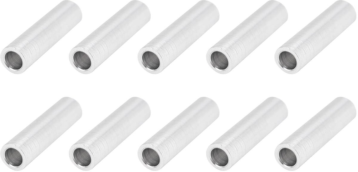 10 Stuks Aluminium Spacers 4mm Binnen, 6mm Buiten Diameter - Stevige Gasket Set