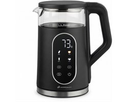 HomeShift® Waterkoker met Temperatuurregeling - Warmhoudfunctie - Dubbelwandig - Elektrisch - 1,7 Liter - 2200W - Zwart