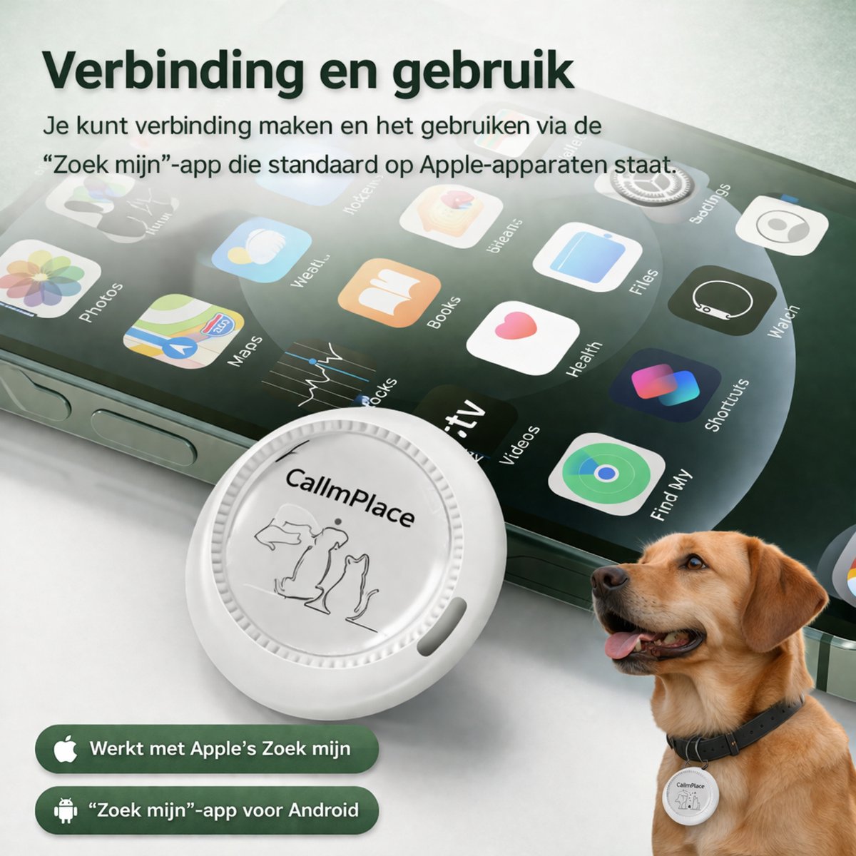 CallmPlace Huisdier Tracker - GPS Tracker voor Hond & Kat thumbnail 2