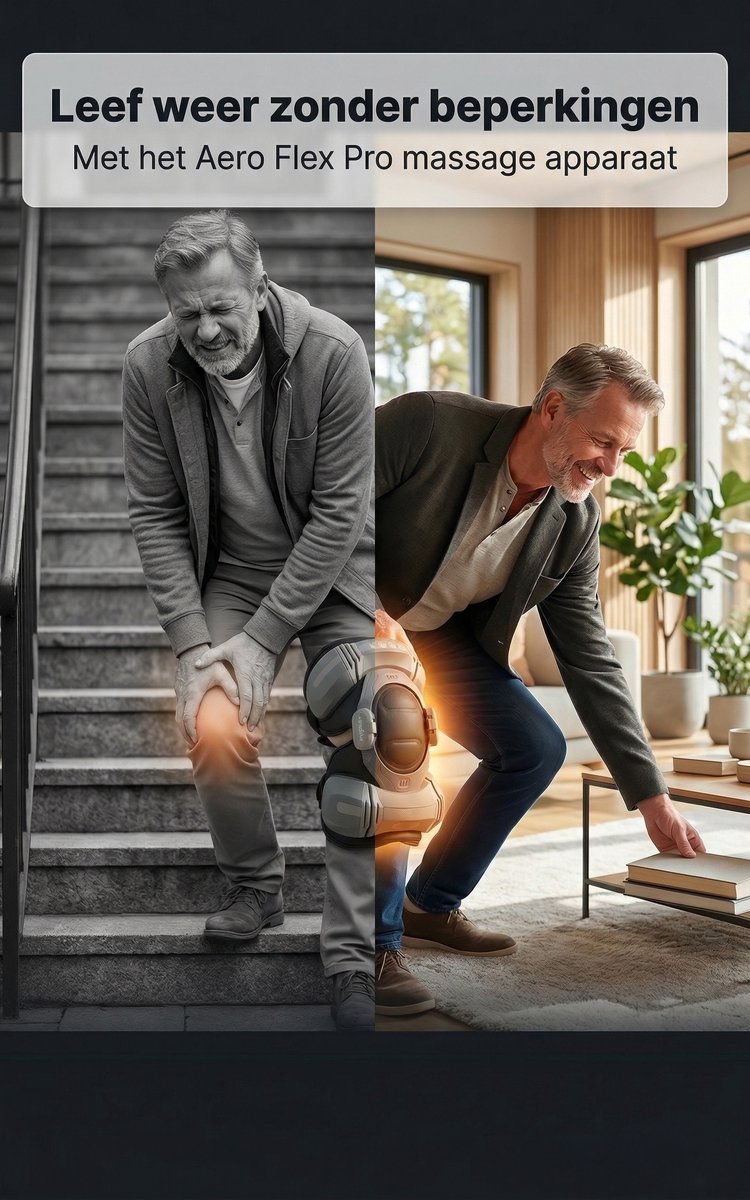 Knie Massage Apparaat - Warmte Therapie, 4D Compressie & - afbeelding 2