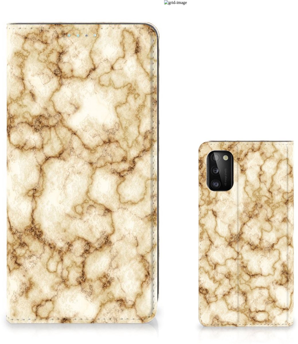 Samsung Galaxy A41 Standcase Marmer Goud