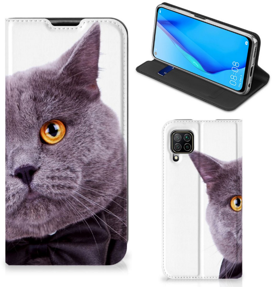 Huawei P40 Lite Hoesje maken Kat