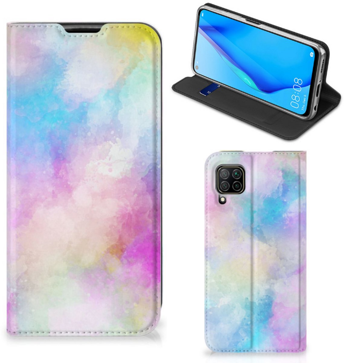 Bookcase Huawei P40 Lite Watercolor Light