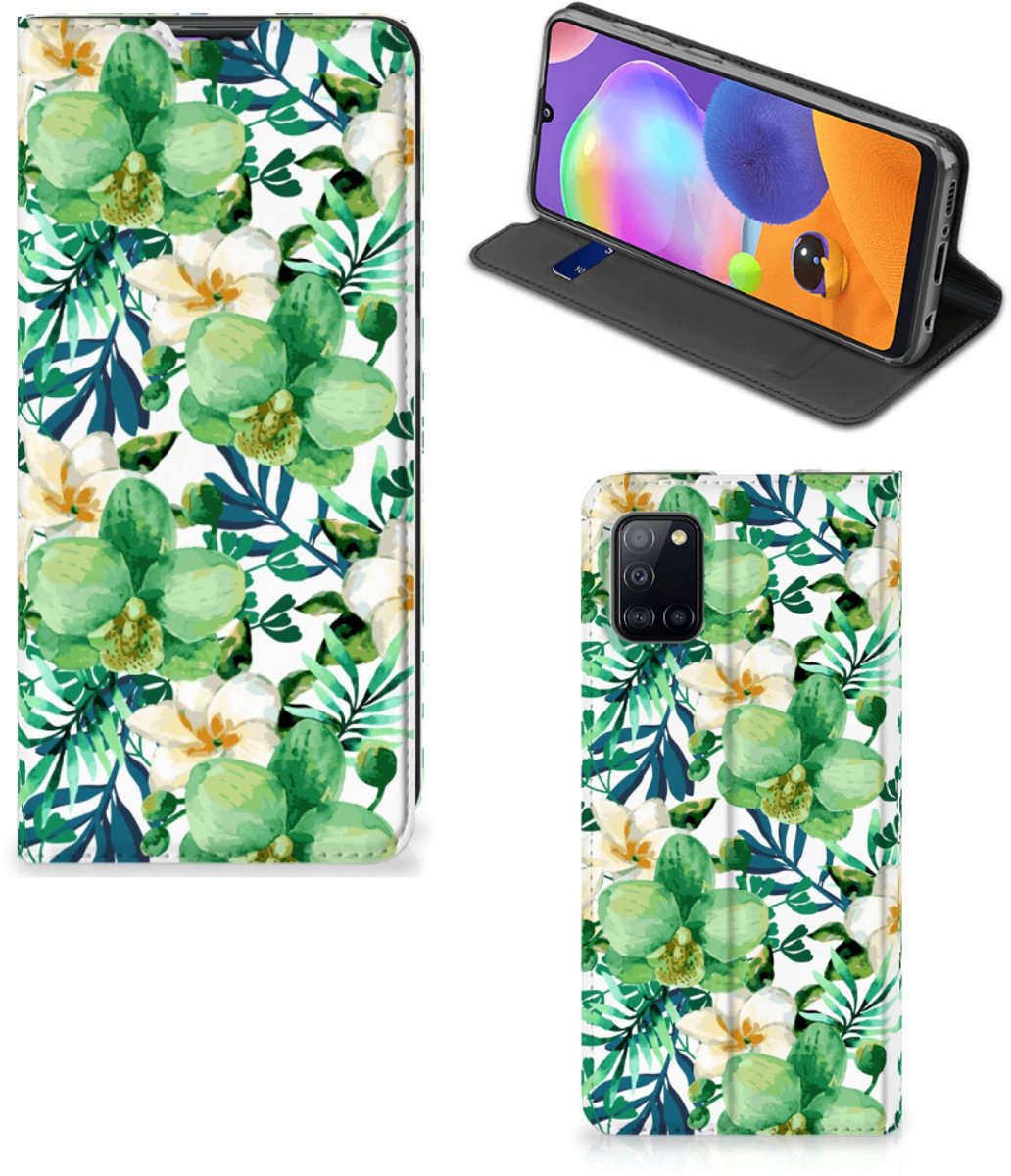 Samsung Galaxy A31 Smart Cover Orchidee Groen