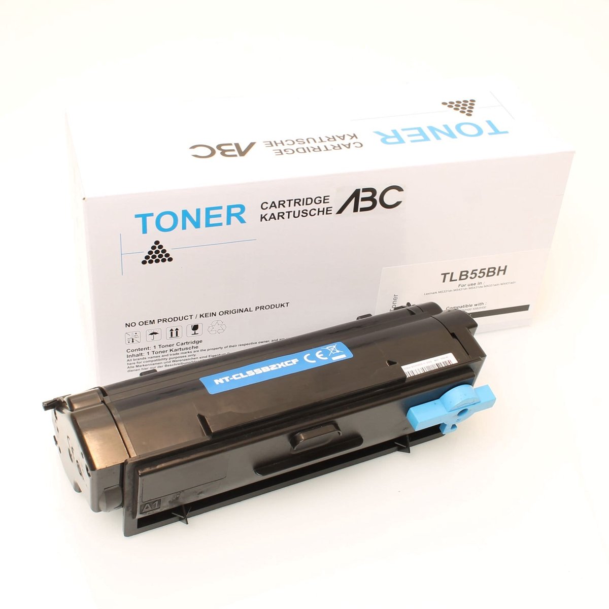 Lexmark - Toner - TLB55BH - Zwart - Huismerk - geschikt voor Lexmark MS 331 dn, Lexmark MS 331-serie, Lexmark MS 431 dn, Lexmark MS 431-serie, Lexmark MX 331 adn, Lexmark MX 331-serie, Lexmark MX 431 adn, Lexmark MX 431 adw, Lexmark MX 431-serie