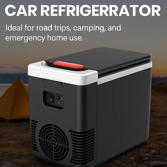 Mini Koelkast - Draagbaar - voor auto of thuis - 12V - 220V Dual-Power elektrische koeler Warmer - 10L - autokoelkast van MINI — afbeelding 3