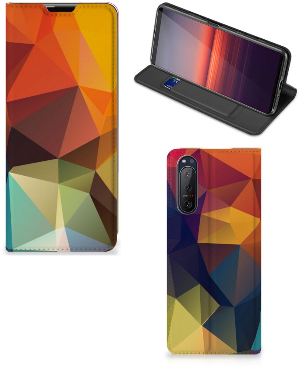 Sony Xperia 5 II Stand Case Polygon Color