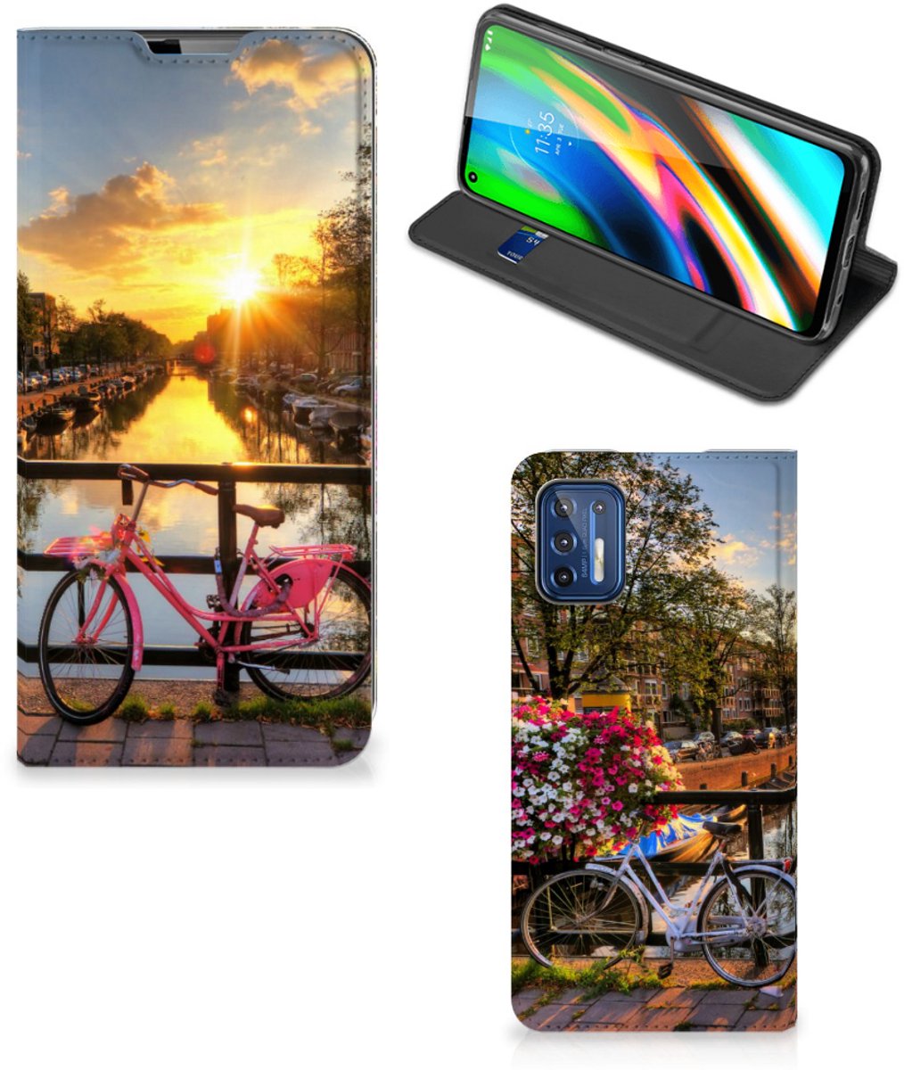 Motorola Moto G9 Plus Book Cover Amsterdamse Grachten