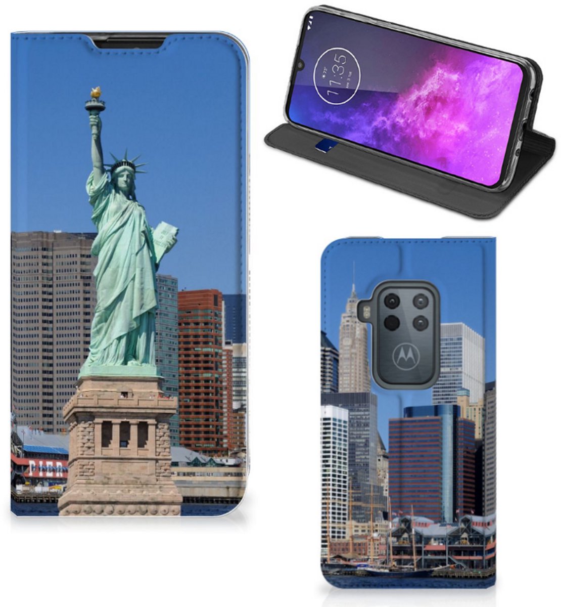 Motorola One Zoom Book Cover Vrijheidsbeeld
