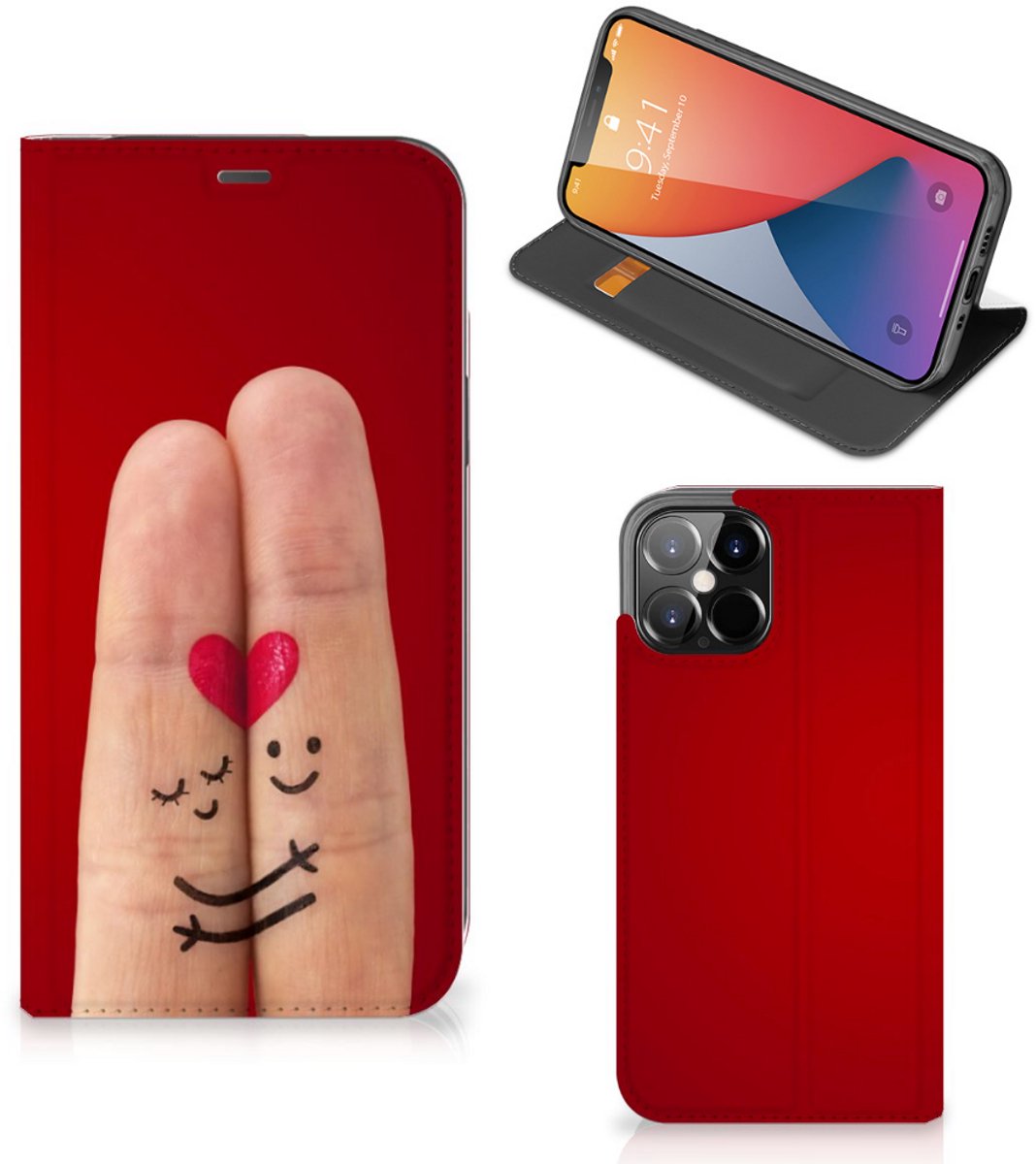 iPhone 12 Pro Max Hippe Standcase Liefde - Origineel Romantisch Cadeau