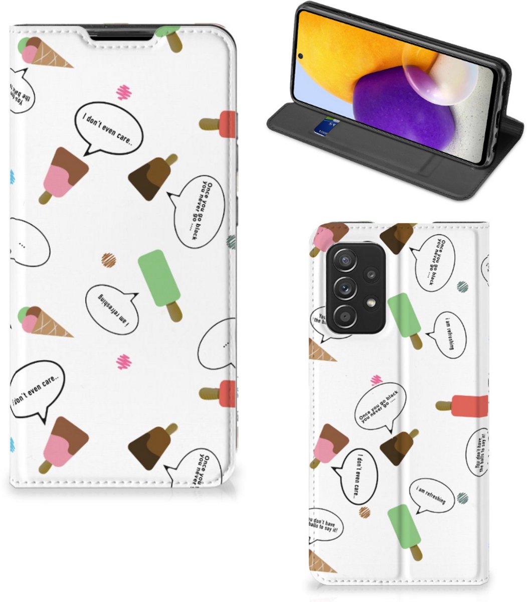 Book Case voor Samsung Galaxy A72 (5G/4G) Flip Style Cover IJsjes