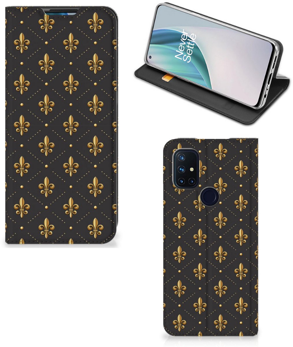 OnePlus Nord N10 5G Hoesje met Magneet Franse Lelie