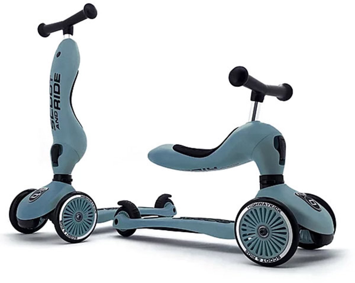 Scoot & Ride Highwaykick 1 – 2-in-1 Kinderstep – Loopfiets en Step in Één – Zonder Gereedschap Ombouwbaar – Veilig en Stabiel – Steel — afbeelding 20