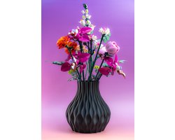 Future Vaas Original Zwart - Met bloemen houder voor Botanical sets - Maerc Design