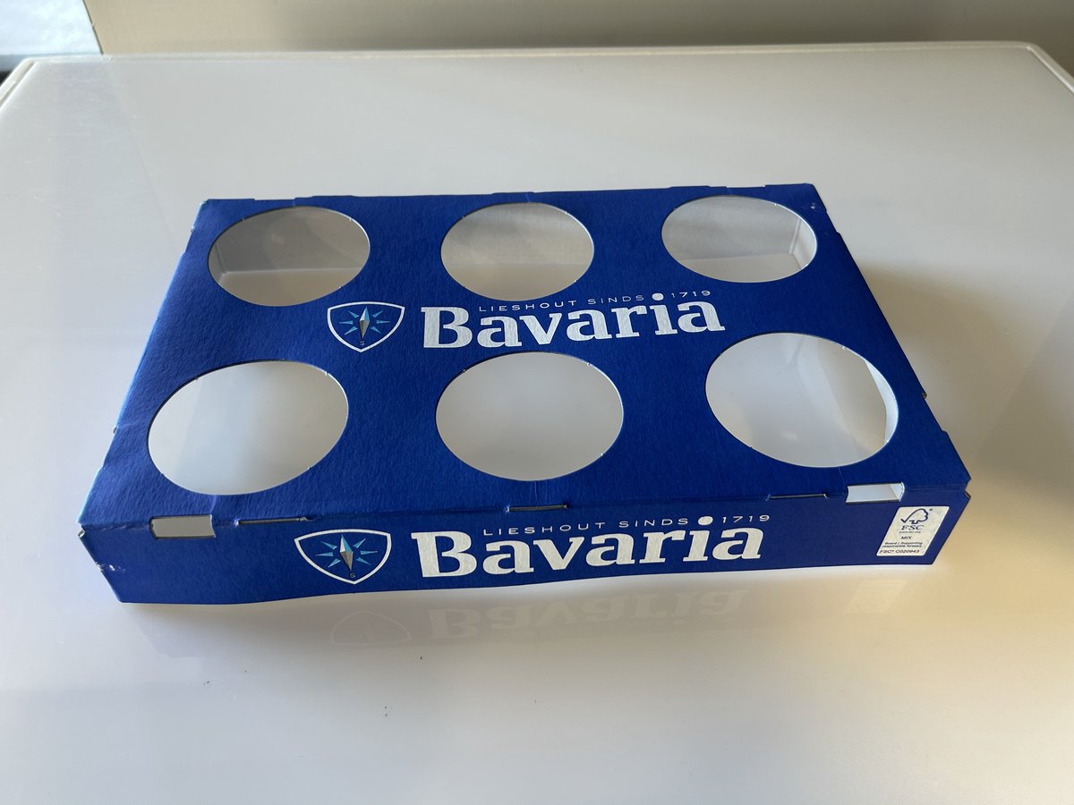 150x Bavaria 6 gaats bierbeker draagtray uitklapbaar bierglasdraagtray evenemententray