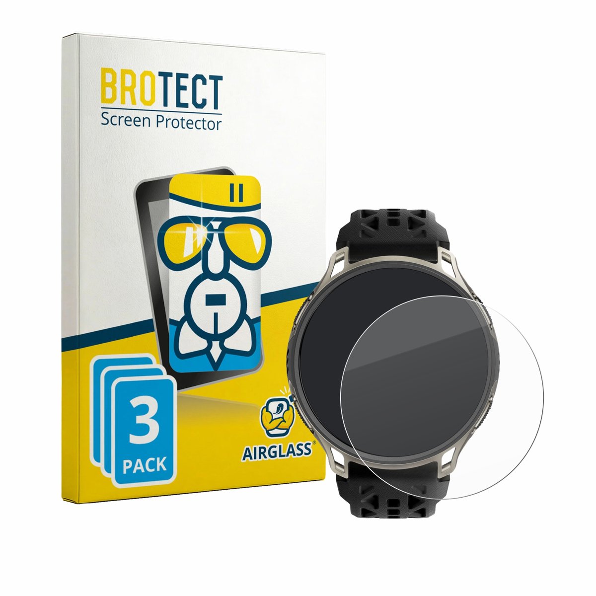 Screenprotector 3 Stuks voor Amazfit Cheetah 2 Pro Beschermglas transparant