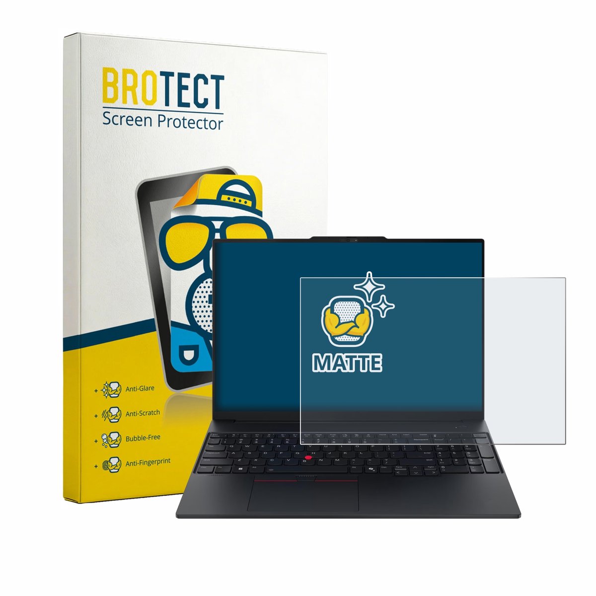 BROTECT - Screenprotector voor Lenovo ThinkPad E16 Gen 4 - Folie Beschermfolie matte