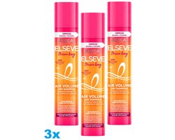 L’Oréal Paris Elseve Dream Long Air Volume Droogshampoo – 3 x 200 ml – Voor Vet Haar bij de Aanzet – 24H Volume
