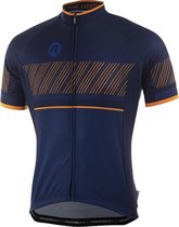 Rogelli Wielershirt KM Ritmo Blauw/Oranje S