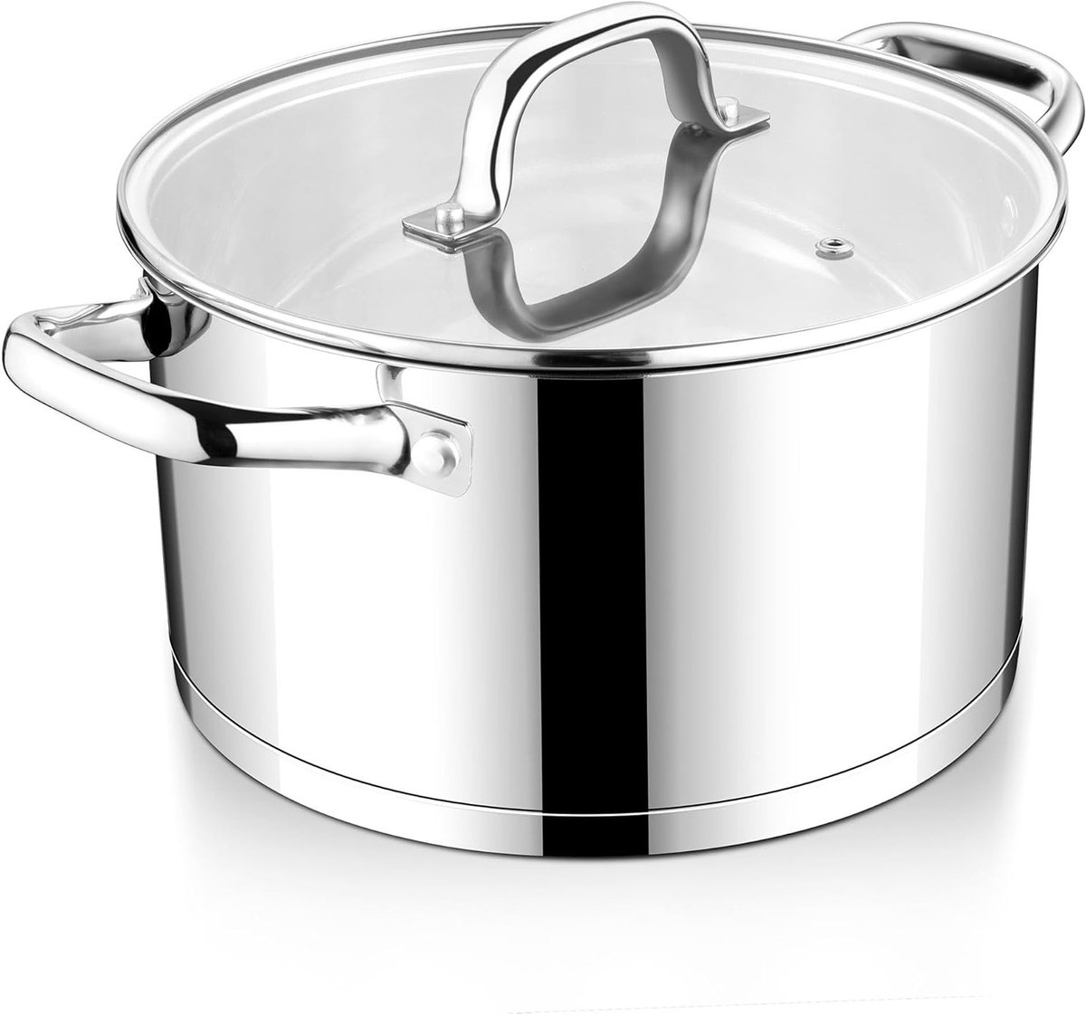 RVS Stoofpan 1.24 cm - Duurzaam Koken, Geschikt voor Inductie en Vaatwasserbestendig