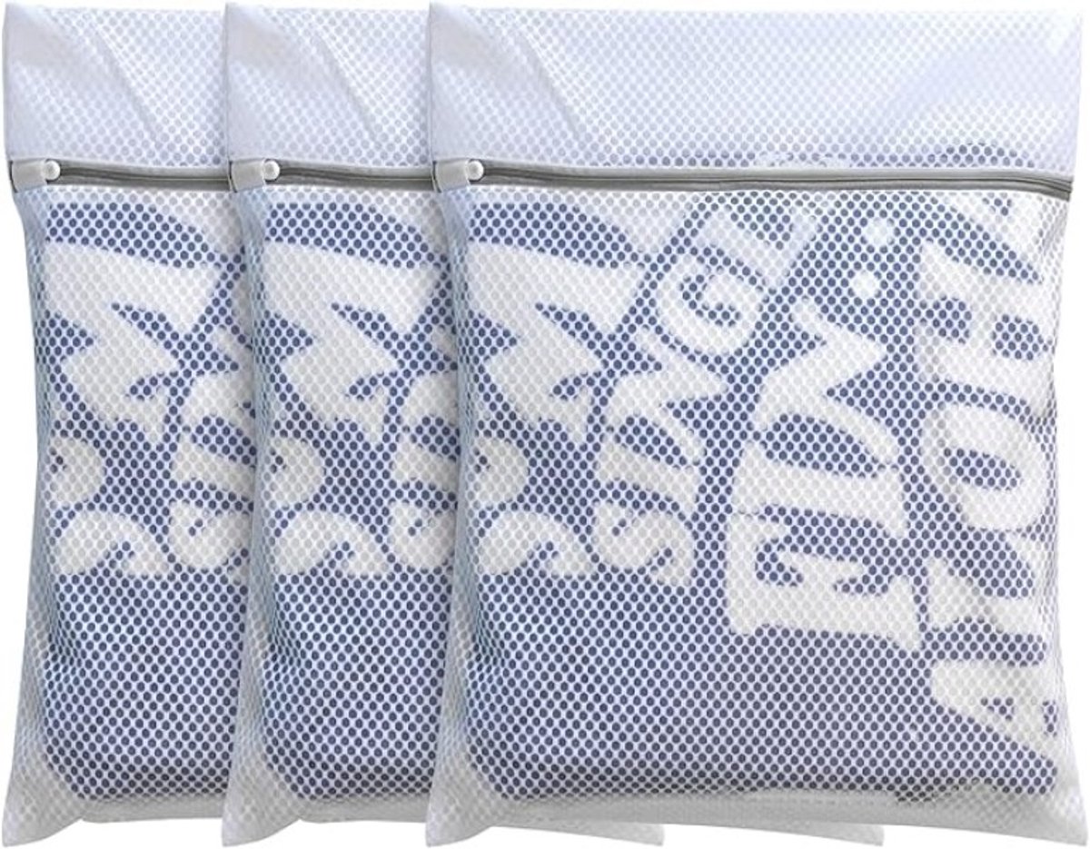 Set van 3 waszakken met ritssluiting voor delicate kleding - Medium formaat