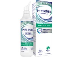 Physiomer Strong Jet 3 in 1 - Maakt vrij, verlicht en herstelt - Neusspray - reiniging van de neusholtes - 210ml