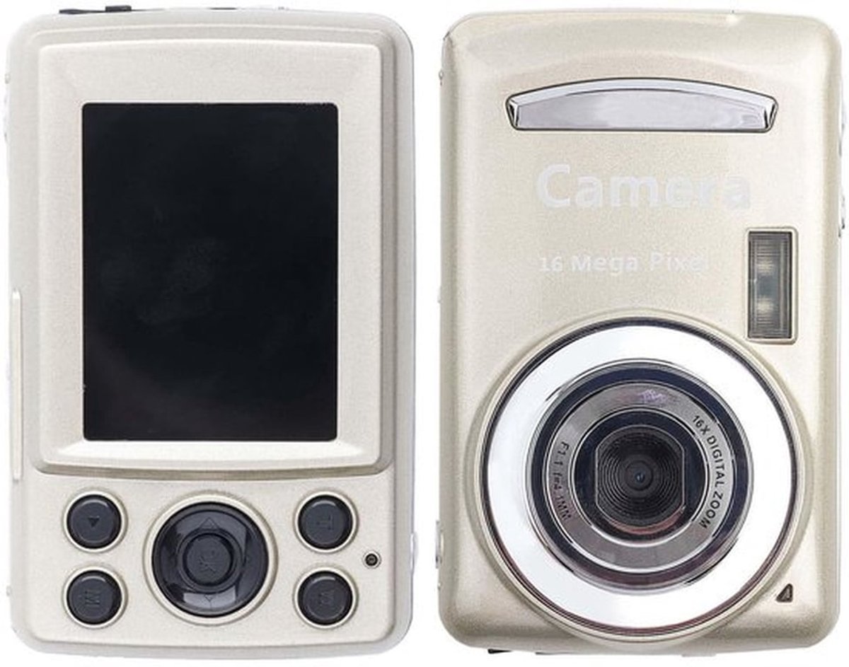 HD digitale videocamera, mini draagbare compacte camcorder met 16x digitale zoom en 720P resolutie, 2,4" LCD-scherm, geschikt voor gebruik buitenshuis door iedereen
