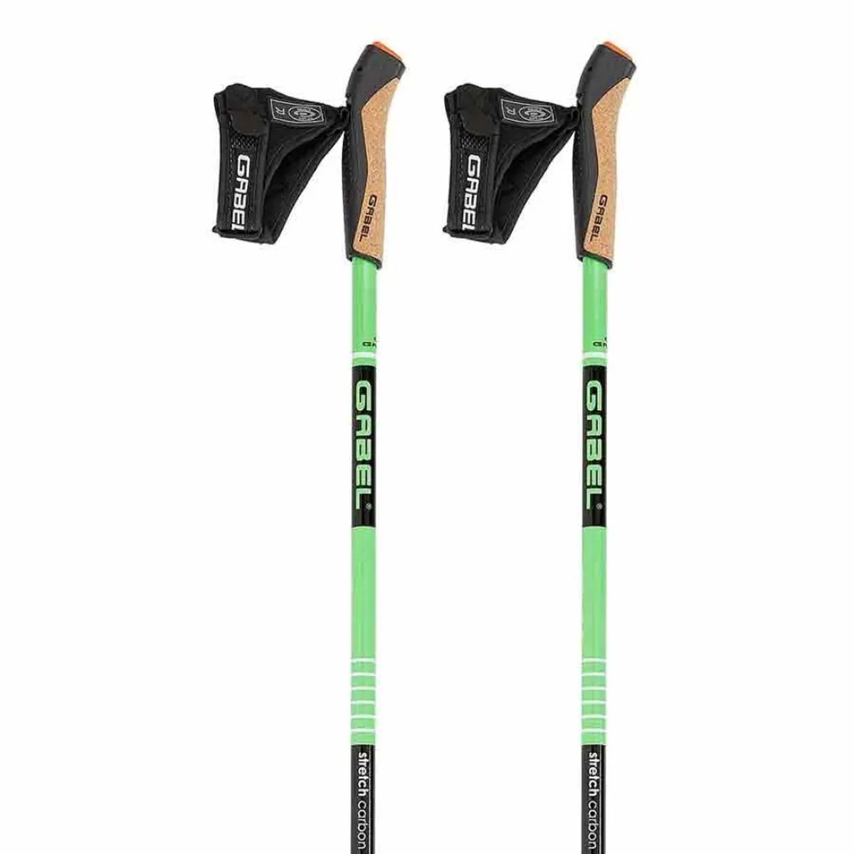 Gabel Stretch Carbon Stokken Groen 75-130 cm