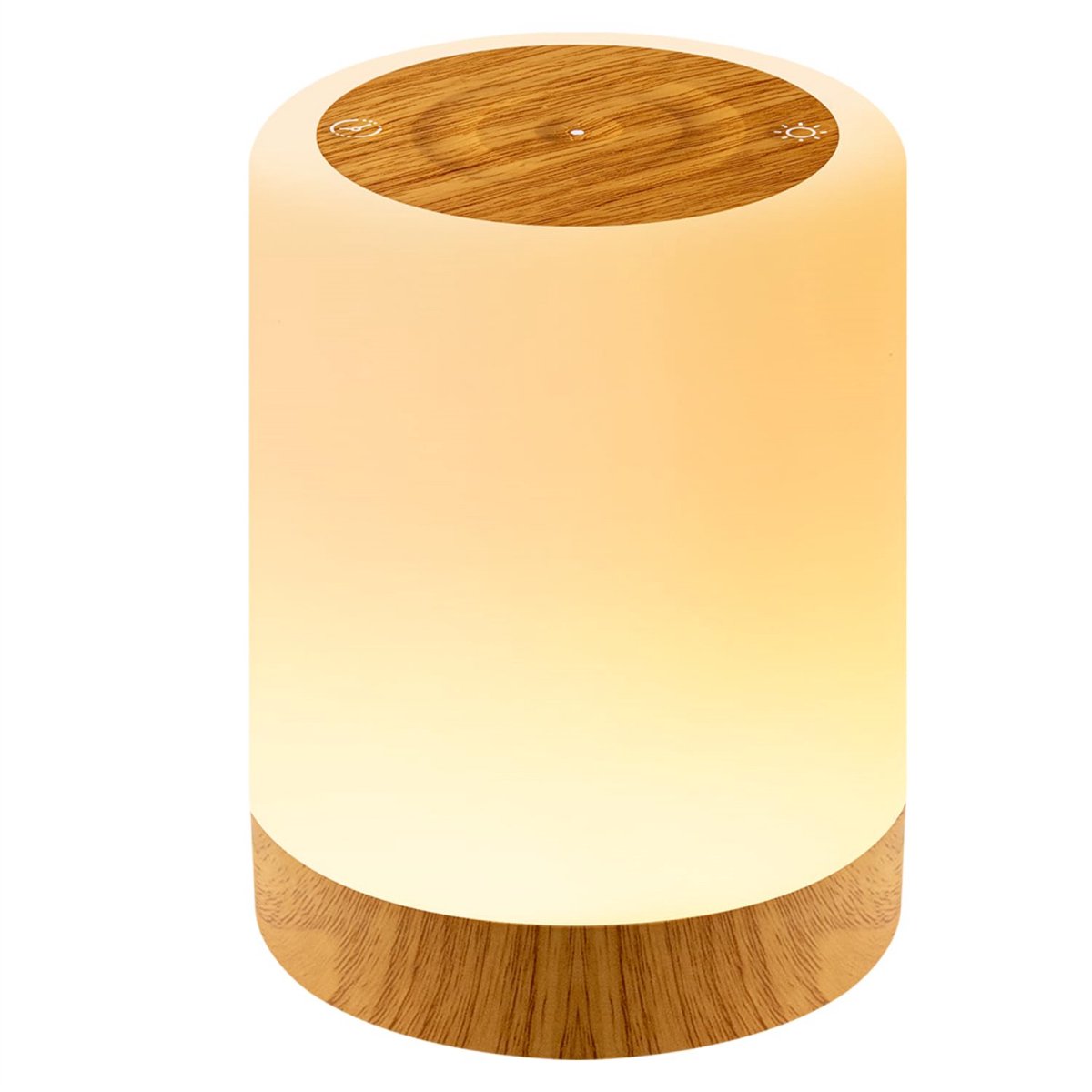 EXCITAT Kinderbureau lamp - Nachtlicht met 64 Kleuren - Touch Dimbaar LED Lampje 3W 95x120mm - Geschikt voor Kinderkamer en Slaapkamer - Draadloos USB Oplaadbaar - Plastic