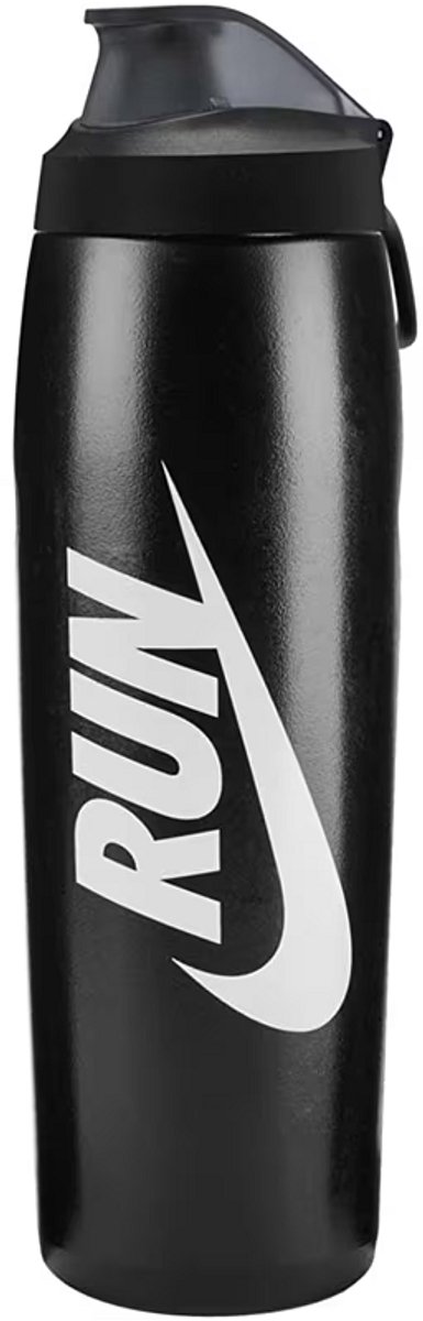 Nike bidon refuel locking lid 1 liter Zwart