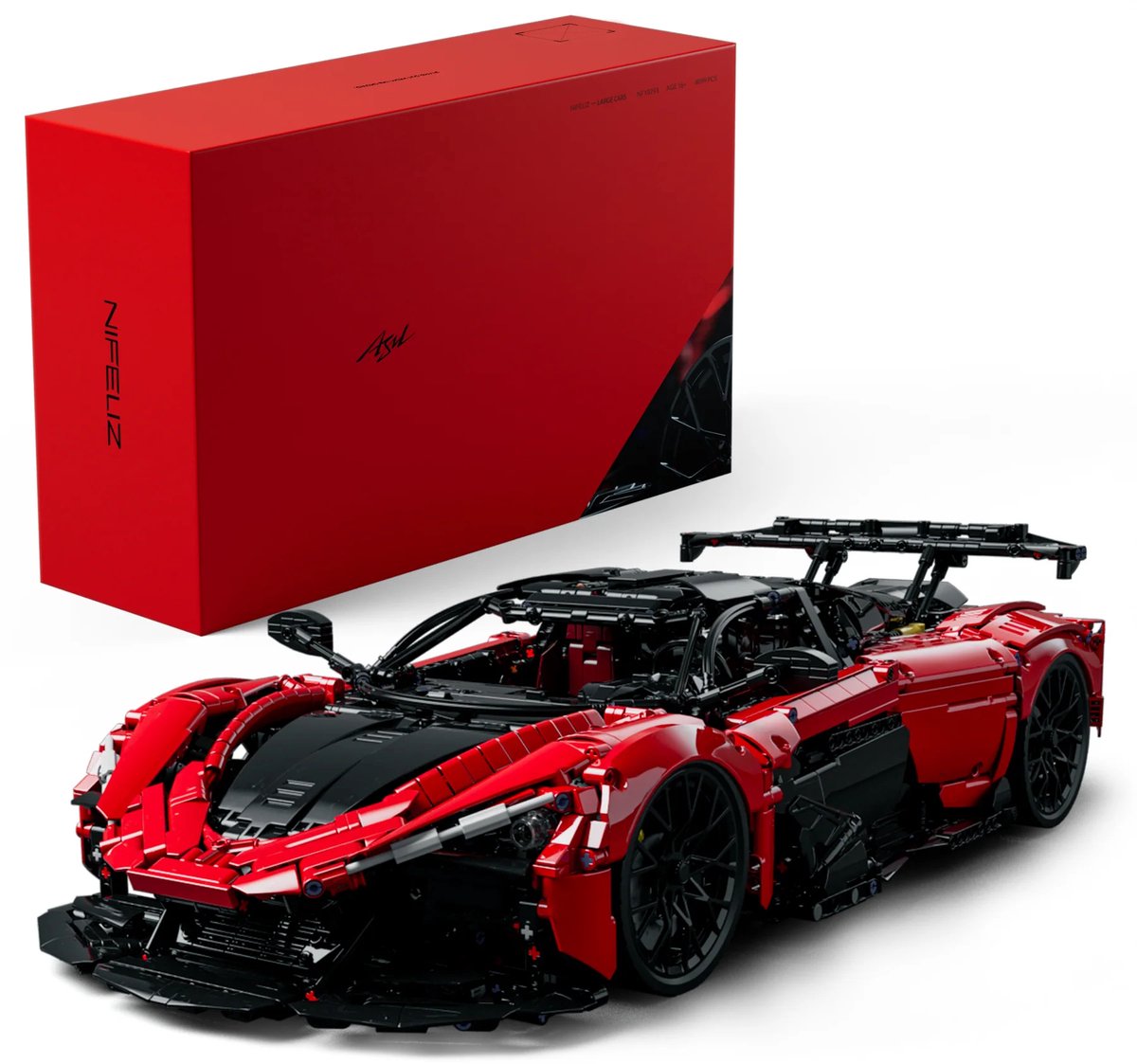 Nifeliz Asil race auto Bouwset – 4099 Stuks – Technisch auto bouwset – Detaillistisch Modelbouwpakket – Displaymodel voor Volwassenen en Verzamelaars - bouwpakketten volwassenen
