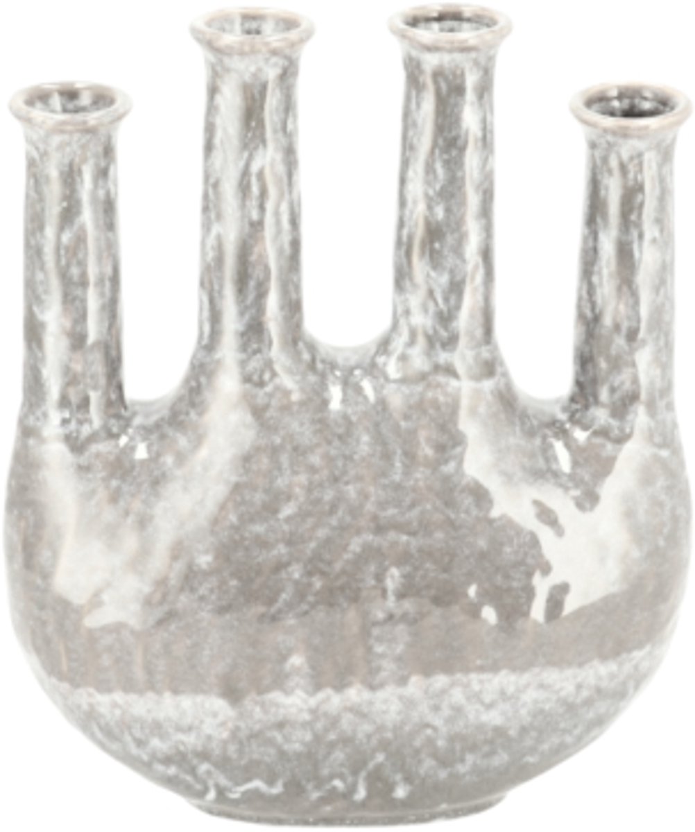 Daan-Kromhout Vaas Inga Jahra grijs 26cm - Daan Kromhout