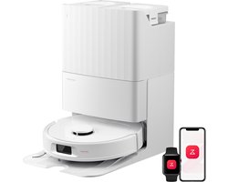 Roborock Qrevo S Pro-Robotstofzuiger–Alles-in-één multifunctioneel dockingstation–18500 Pa zuigkracht–Antiklitsysteem-Reactive Tech Obstakelvermijding-Intensieve tapijtreiniging 10 mm Dweilverhoging–Twee roterende dweilpads–Roborock app controle