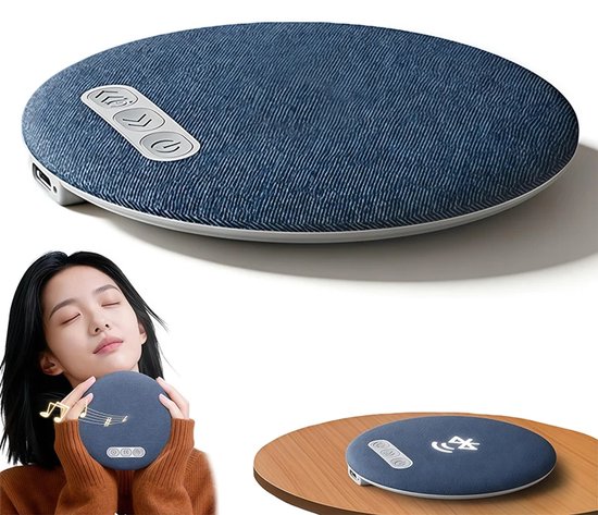 Nieuwe Geüpgrade Draadloze Onder-Kussen Speaker Bluetooth - Slaap Geluidsmachine met Witte Ruis, Slaaphulp, White Noise Machine, 30/60/90 Min Timer voor Volwassenen en Kinderen - Groen — afbeelding 2