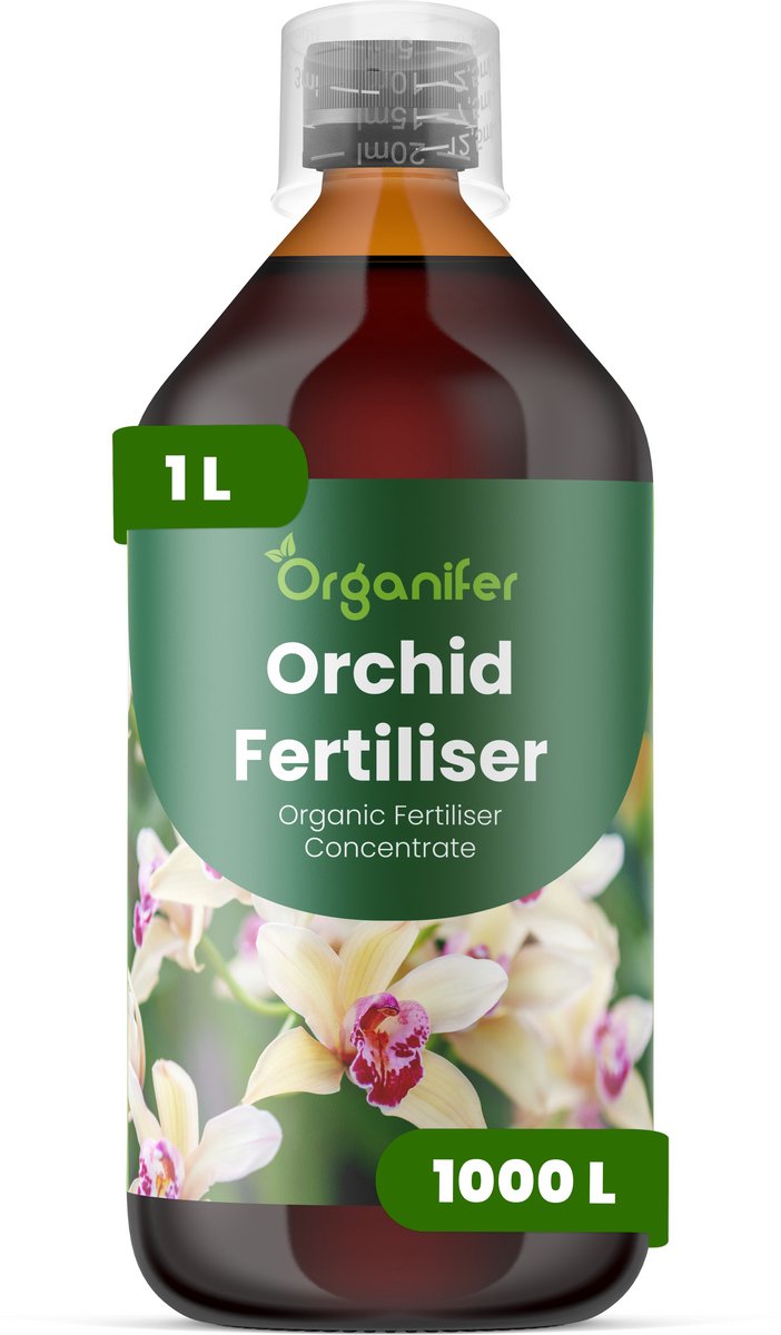 Vloeibare Meststof Voor Orchideeën 1 L Voor 1000 L - Verbetert De Bloeiprestaties Bij Alle Orchideeënsoorten - Versterkt Het Wortelstelsel Inclusief Luchtwortelontwikkeling - Ondersteunt Knopvorming En Verlengt De Bloeiduur - Organifer