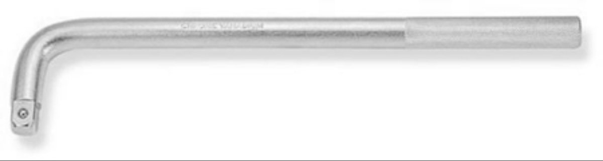Jonnesway Professionele L-greep - 3/4" Aansluiting - 450 mm Lang - Chroom-vanadiumstaal - DIN 3122 - Wringijzer voor Zware Industrie en Vrachtwagens - S41H618